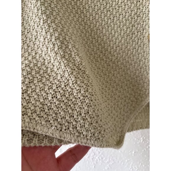 Vintage 220 Mckay Beige Knit Button-Front Vest Medium Womens - Picture 10 of 12